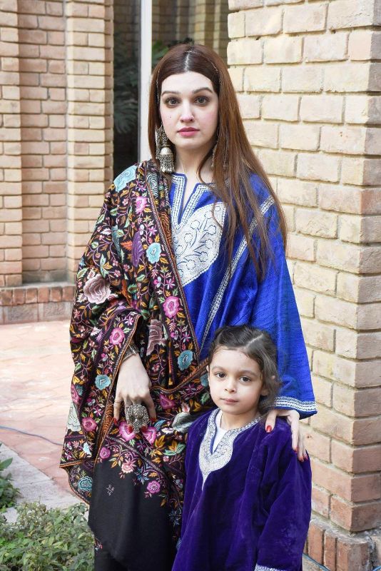 Mushaal with her daughter