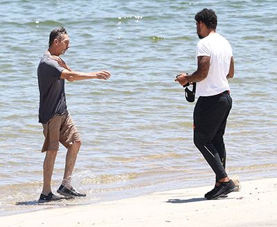 Mychal Rivera and his Father at Lake Piru