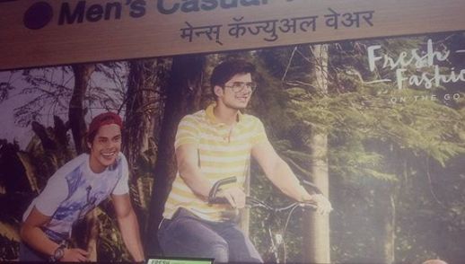 Paras Kalnawat in a print advertisement