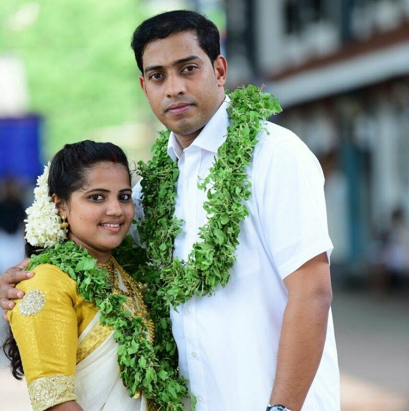 Sai Swetha With Her Husband