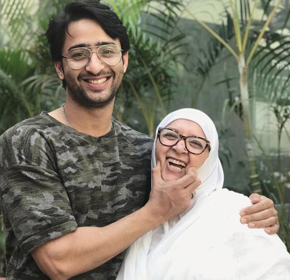 Shaheer Sheikh with his mother