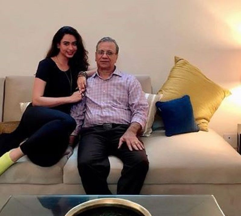 Soundarya Sharma With Her Father