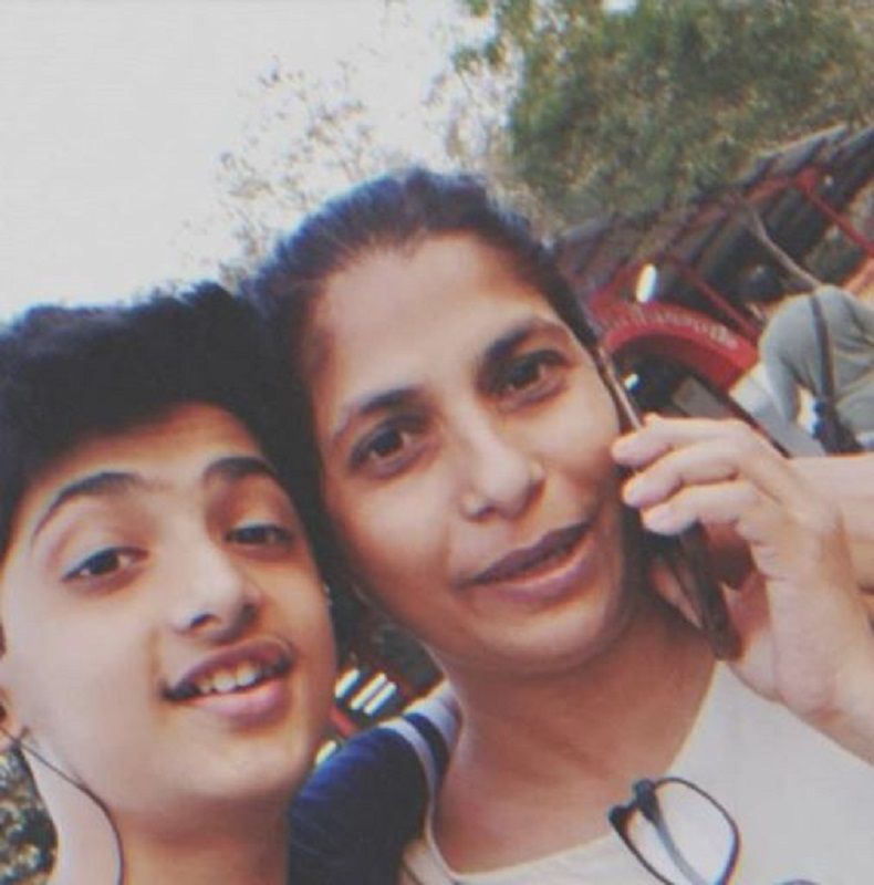 Varin Roopani With His Mother