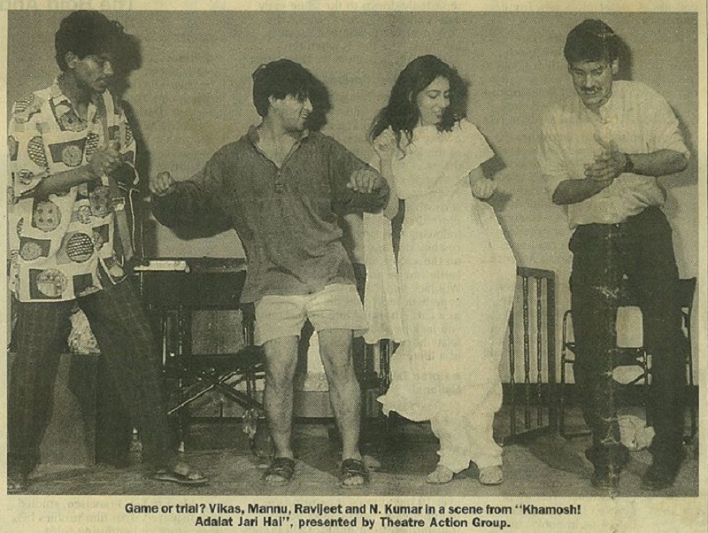 Vikas Kumar in a Theatre Play