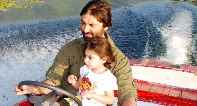 Yasin Malik with his daughter Raziyah Sultana