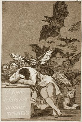 A Caprichos Print by Francisco Goya