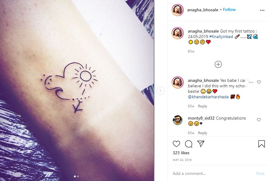 Anagha Bhosale's tattoo