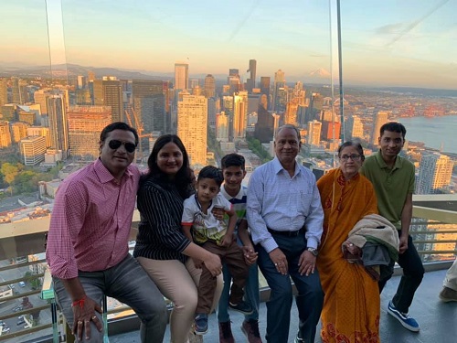 Dr Gautam Bhansali With His Family