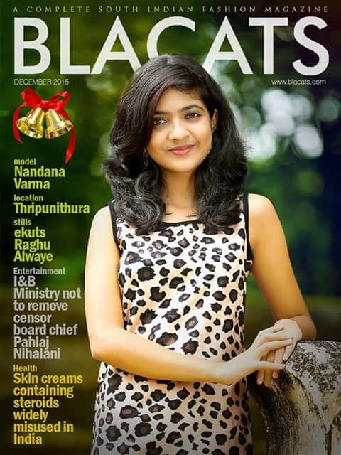 Nanadana Varma on the cover of Blacats Magazine