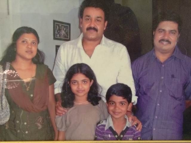 Nandana Varma with her family