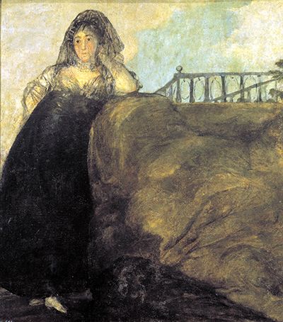Painting of Leocadia Weiss by Francisco Goya