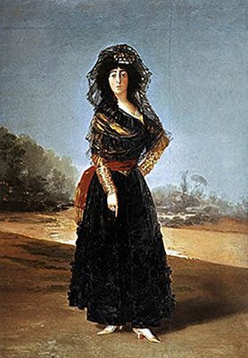 Painting of Maria Cayetana de Silva by Francisco Goya