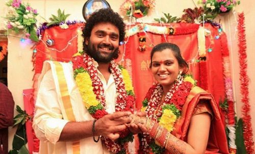 Raghu With His Wife
