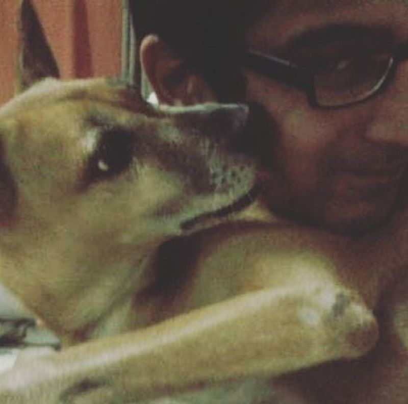 Samir Sharma and His Pet Dog