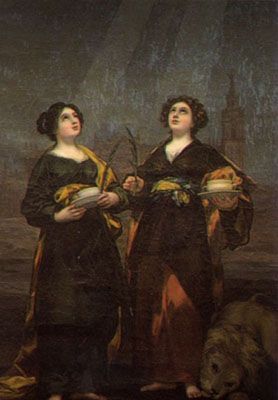Santas Justa and Rufina by Francisco Goya