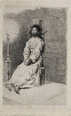The Garrotted Man by Francisco Goya