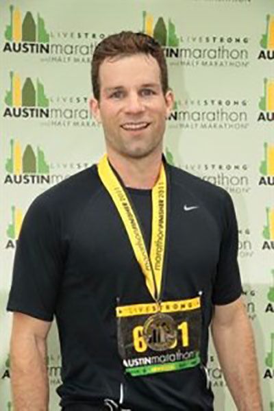 Abel James During Austin Marathon