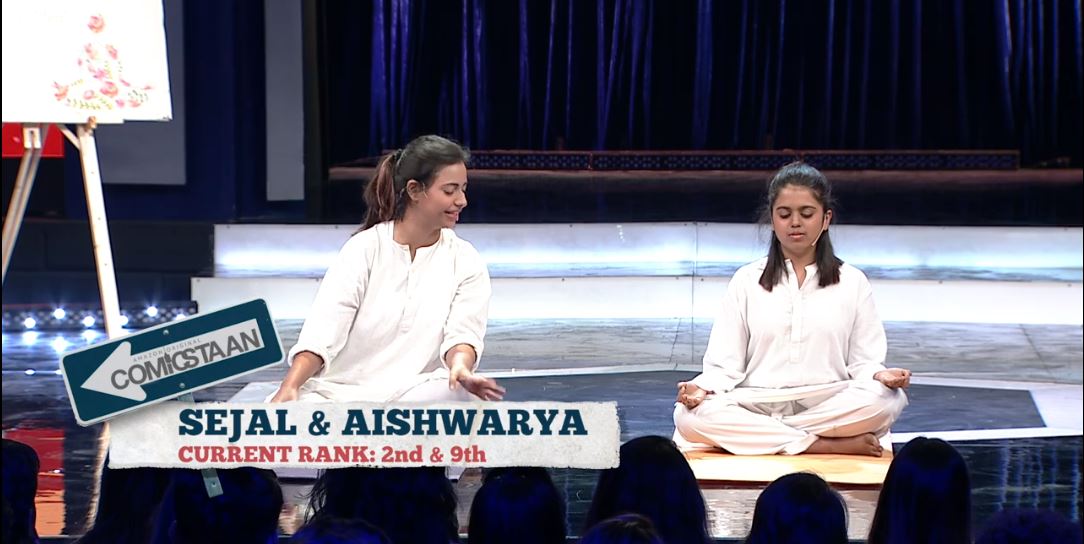 Aishwarya performing in Comicstaan