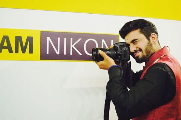 Akhil Sarthak during Nikon Photoshoot