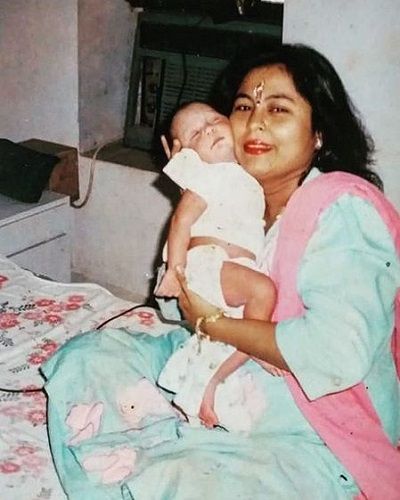 An Old Picture of Jaan Sanu With His Mother