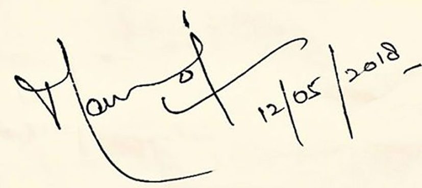 Manoj Muntashir's Signature