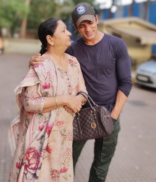 Mohit Malik with his mother