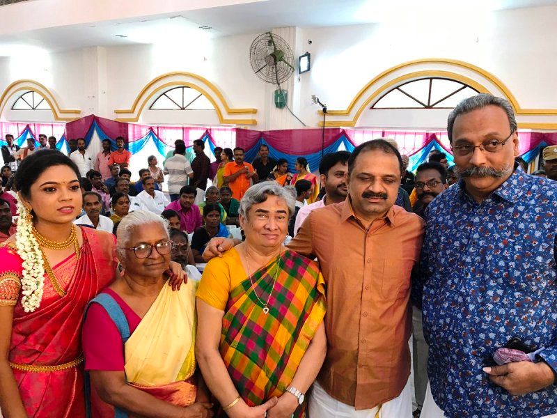 Perarivalan along with his family members and relatives at his younger sister's wedding