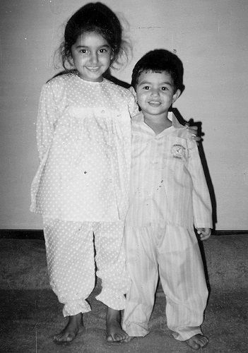 Ragini Dwivedi's Childhood Picture With Her Brother