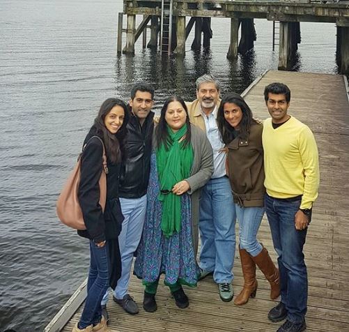 Suhail Chandhok with his family
