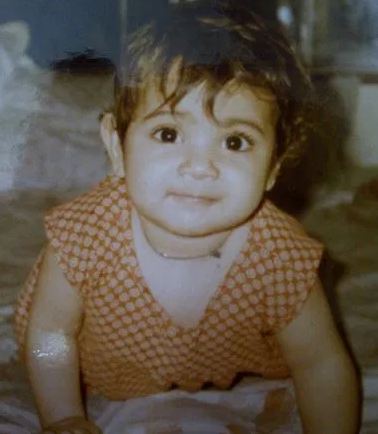 Arushi Chawla in childhood