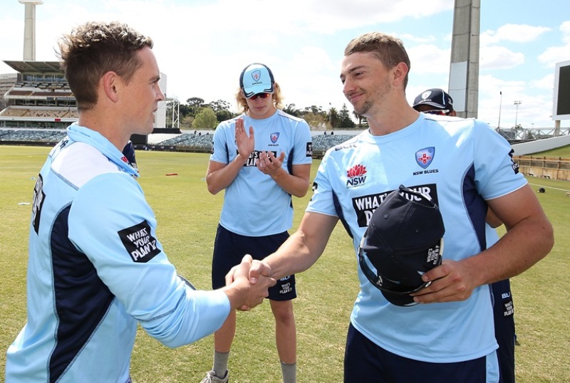 Daniel Sams debut match for New South Wales in the 2018-19 JLT One-Day Cup