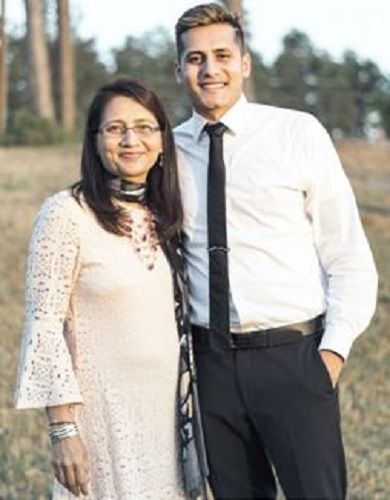 Dhaval Panchal and His Mom