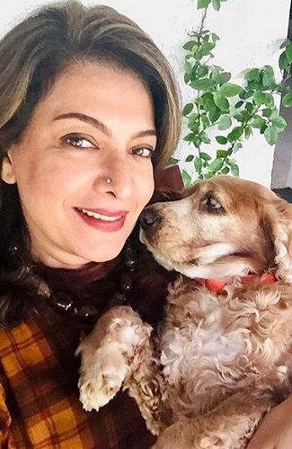 Divya Seth With Her Pet Dog