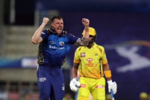 James Pattinson after taking his first IPL wicket