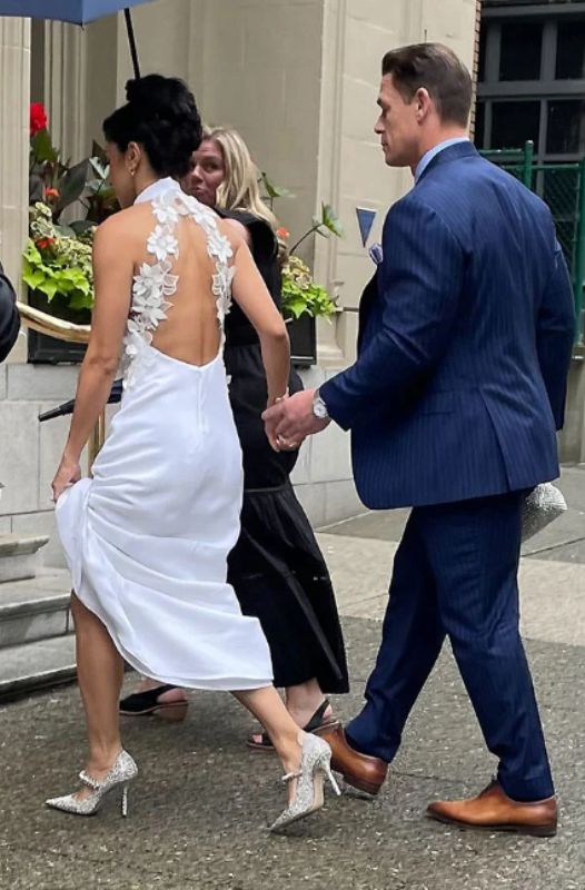 John Cena and Shay Shariatzadeh's wedding photo in July 2022
