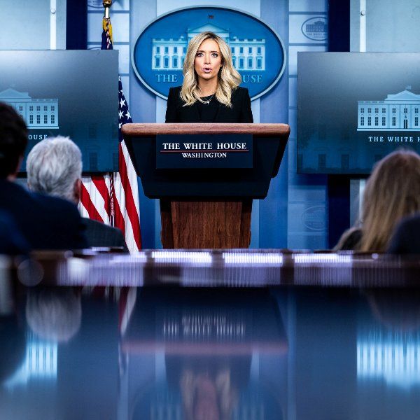 Kayleigh McEnany during a White House press briefing