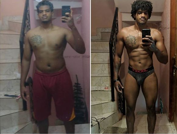 Michael Ajay's transformation in 6 months