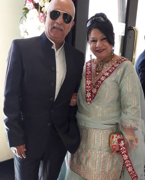 Rajesh Puri with his wife