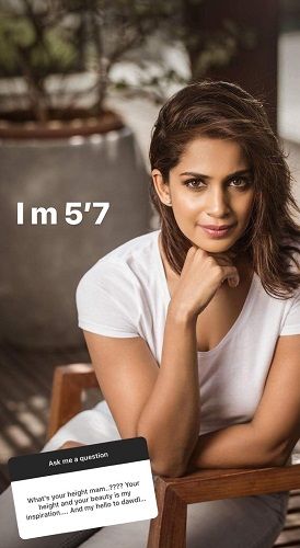 Samyuktha Karthik’s Post About Her Height