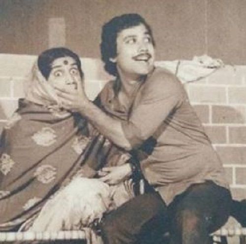 Seema Pahwa With Manoj Pahwa in a Theatre Play