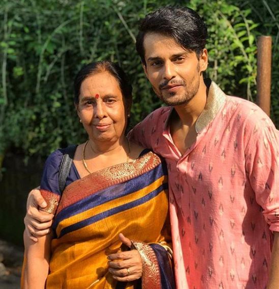 Shardul Pandit with his mother