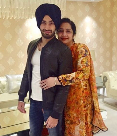 Shehzad Deol and his mother