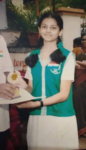 Anitha Sampath in her school days