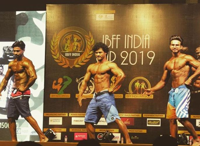 Aryan Pasha in International bodybuilding and fitness federation (IBFF) 2019
