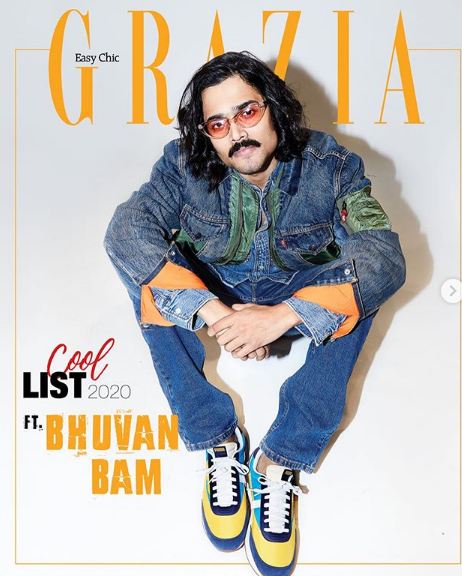 Bhuvan Bam on the cover of the Grazia Magazine
