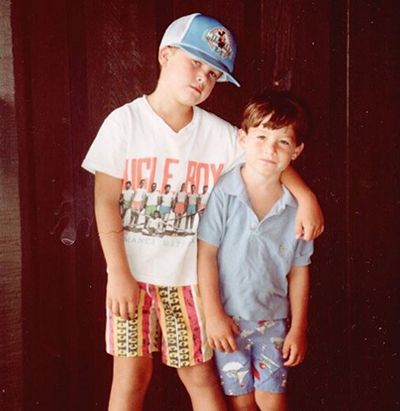 Childhood Picture of Colin Jost with his Brother
