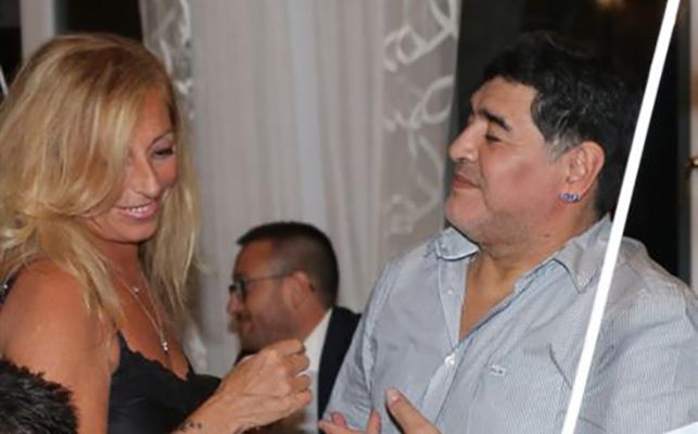 Cristiana Sinagra with Diego Maradona