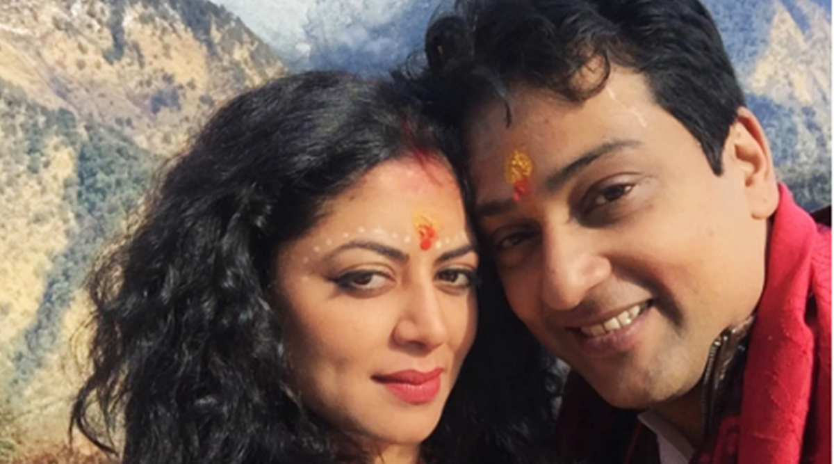 Kavita Kaushik with her husband
