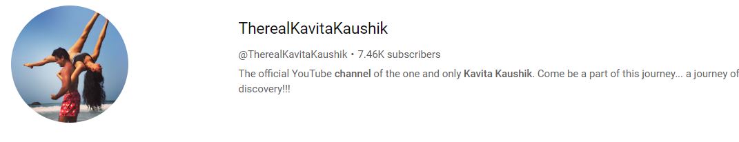 Kavita Kaushik's YouTube channel