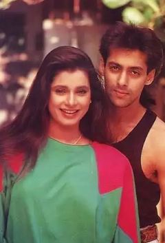 Neelam Kothari with Salman Khan